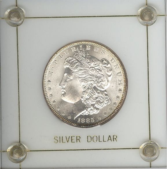 1885 Morgan Dollar, Gem BU